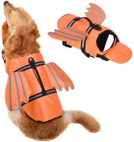 Dog Life Jacket Unique Wings Design Pet Flotation Life Vest Dogs Dog Swimsuit w Handle for Swim Pool Beach ► Photo 1/1