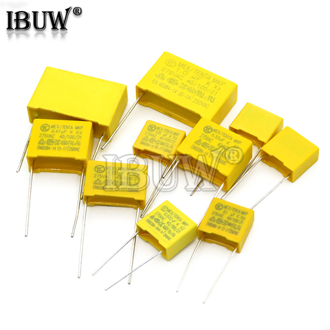 10pcs 275VAC capacitor X2 series 0.01UF ~ 2.2UF Polypropylene film capacitor New 10nf 100nf 150nf 200nf 680nf 470nf 1UF ► Photo 1/5