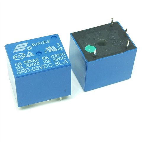 Relays SRD-05VDC-SL-A SRD-12VDC-SL-A SRD-24VDC-SL-A SRD-48VDC-SL-A 05V 12V 24V 48V 10A 250VAC 4PIN ► Photo 1/4