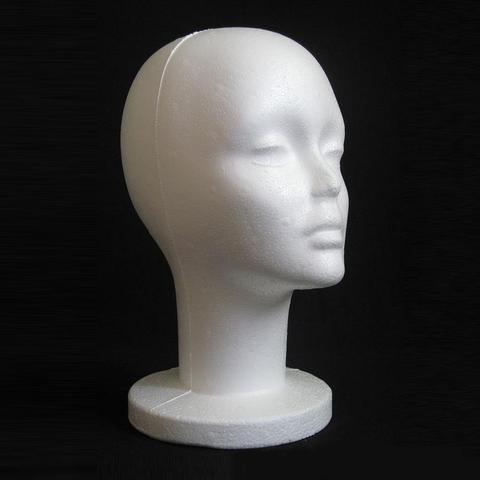 Fashion Female White Foam Mannequin Hat Cap Wig Women Head Display Holder Model Training Head Mannequins ► Photo 1/4