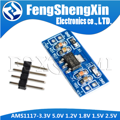 1-10pcs DC4.7v12V to 3.3V 5.0V 1.2V 1.8V 1.5V 2.5V AMS1117 Step Down Buck Converter Power Supply Module for Arduino Raspberry Pi ► Photo 1/5