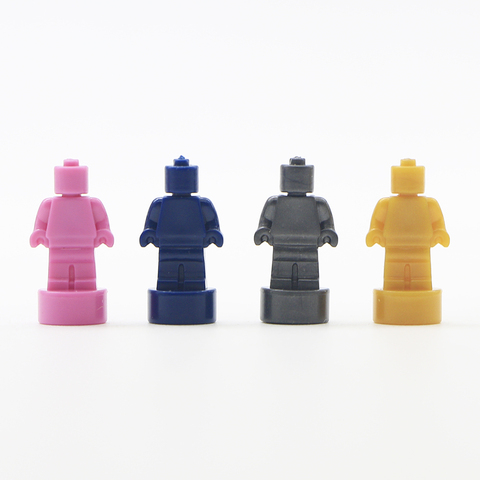 MOC Bricks Micro Figures Trophy 1.5cm Model Different Colors Blank Plain Figure Statue Accessories Building Blocks Toys ► Photo 1/6