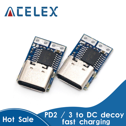 PD decoy module PD23.0 to DC DC trigger extension cable QC4 charger 9V 12V 15V 20V ► Photo 1/6