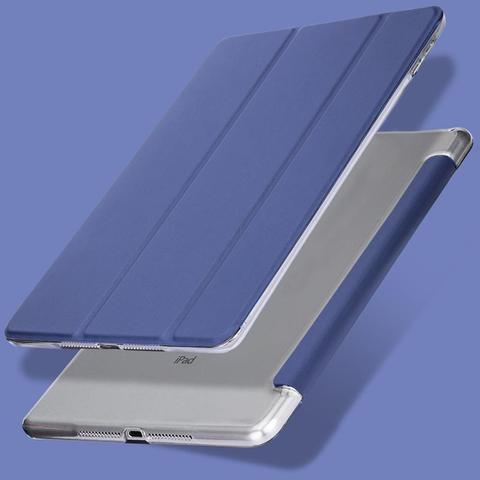 QIJUN Case For iPad 2 3 4 9.7 inch Fundas For ipad2 ipad3 ipad4 A1395 A1416 A1460 PC Back PU Leather Smart Cover Auto Sleep ► Photo 1/6