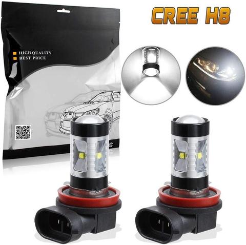 2PCS H8 H11 H16LL 6-creexbd White 30W Genuine High Power LED Fog Driving Light Bulbs Replacement for Ford Fusion/Cadillac CTS ► Photo 1/6