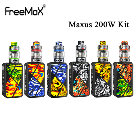 Original Freemax Maxus 200W TC Kit with 5ml Mesh Pro 2 Tank Support Dual 18650 batteries with OLED display E-cig Vape ► Photo 1/6