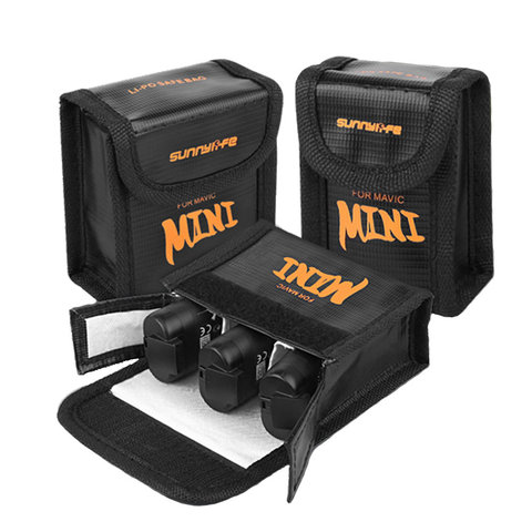 Lipo Battery Bag For DJI Mavic Mini Drone Safe Storage Explosion-proof Fireproof