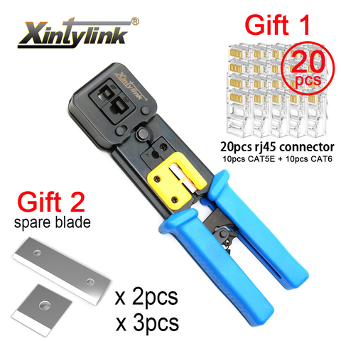 xintylink EZ rj45 crimper wire network tools pliers rj12 cat5 cat6 rj 45 Cable Stripper crimping clamp tongs clip multifunction ► Photo 1/6