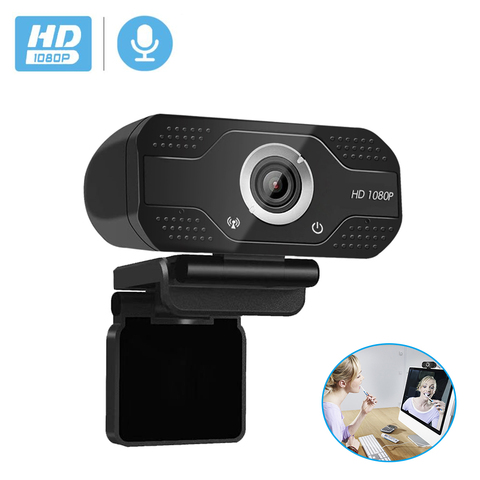 BESDER 1080P 30fps USB Webcam For Live And Meeting Laptop PC Plug Play With Two Way Audio Wide Angle School Live CCTV Camera ► Photo 1/6