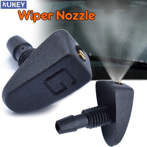 2 Pcs/Set Car Universal Friont Windshield Wiper Nozzle Jet Sprayer Kits Sprinkler Water Fan Spout Cover Washer Outlet Adjustment ► Photo 1/6