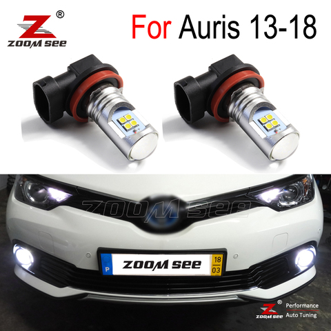 2pcs Top quality Canbus White Car front LED fog lamp fog light for Toyota Auris 2013 2014 2015 2016 2017 2022 ► Photo 1/6