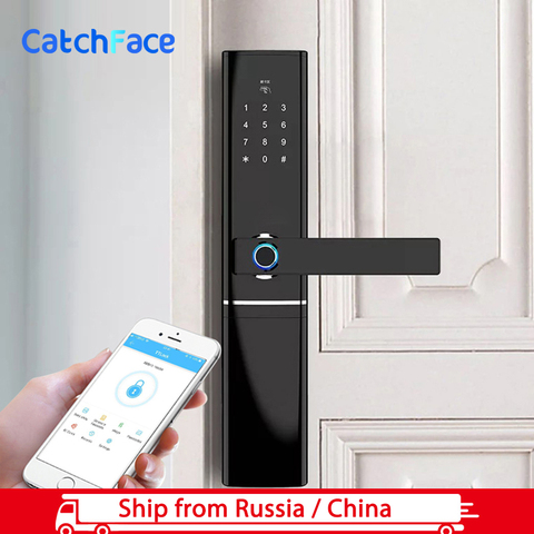 TTlock APP Biometric Electronic Fingerprint Door Lock  Keyless password Bluetooth Smart Lock  Digital WiFi Fingerprint Lock ► Photo 1/6