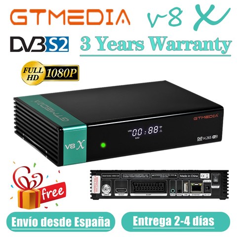 GT Media V8X, h.265, built in Wifi, Complete Review