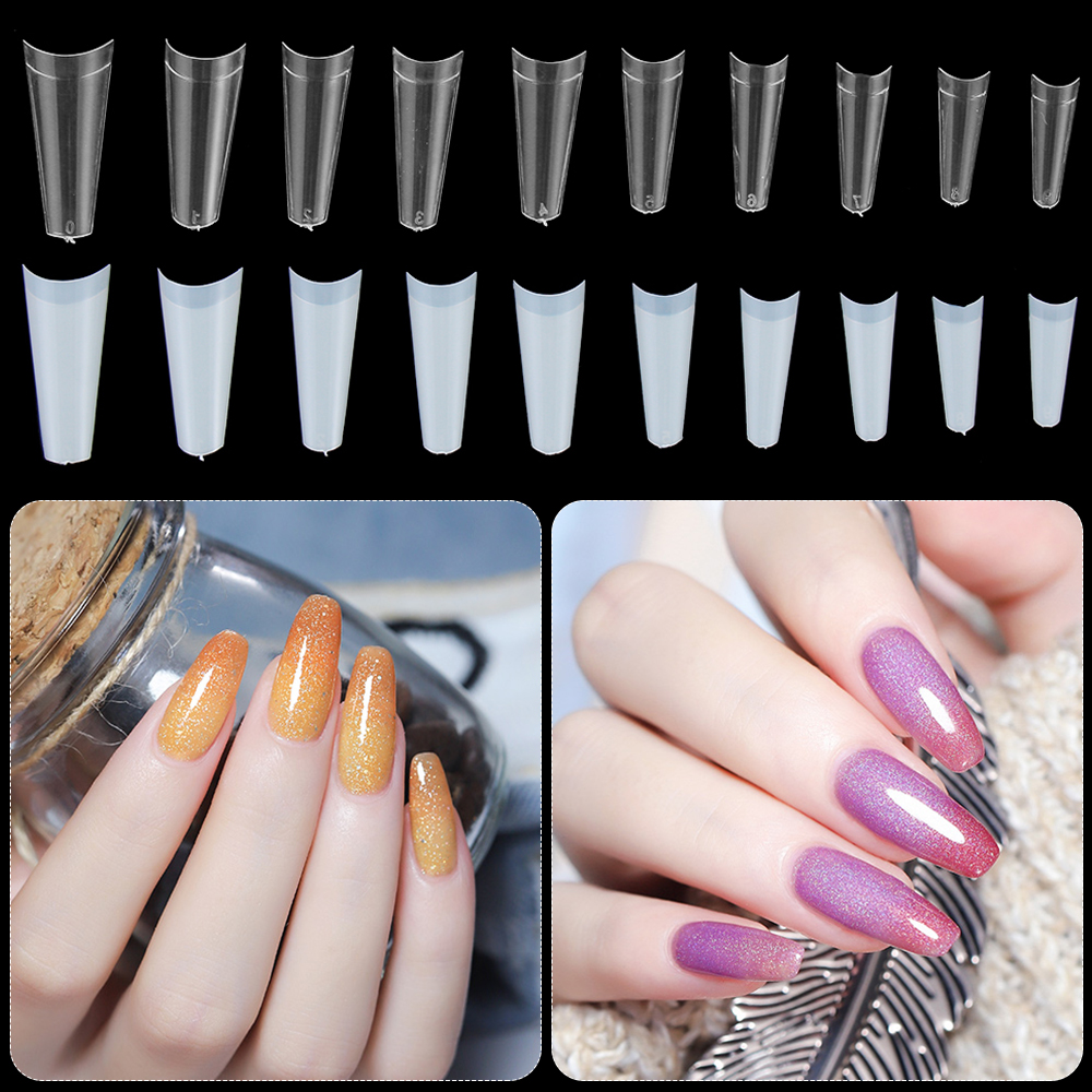 Buy Online 500 Pcs Fashion Women Acrylic Half Cover C Curve False Nails Gel Diy Nail Art Tips Artificial Manicure Decor Beauty Health Tool Alitools