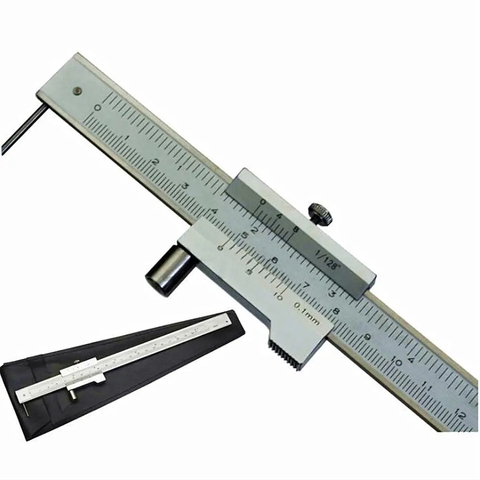 0-200mm Marking Vernier Caliper With Carbide Scriber Parallel Marking Gauging Ruler Measuring Instrument Tool +1ps needle extra ► Photo 1/6