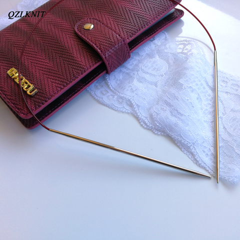 QZLKNIT 120cm 100cm 80cm 60cm High Quality Nylon Tube circular knitting needles Incidental Photo album type empty needle bag ► Photo 1/6