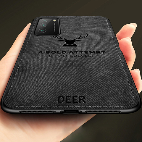 Deer Classic Fabric Cloth Phone Case On POCO X3 X 3 NFC NFS Soft Silicone Frame Back Cover For Xiaomi MI10T Mi 10T Pro 10 T Case ► Photo 1/6