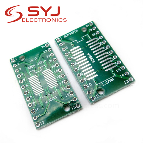 10pcs/lot SOP24 SSOP24 TSSOP24 SMD adapter board DIP switch DIP adapter plate T02 In Stock ► Photo 1/1