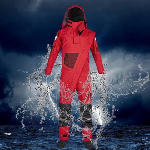 3-Ply Men's Front Zip Dry Suit with Detachable Hood Waterproof Breathable Paddling Drysuit Kayak Whitewater Suit for Expedition ► Photo 1/6