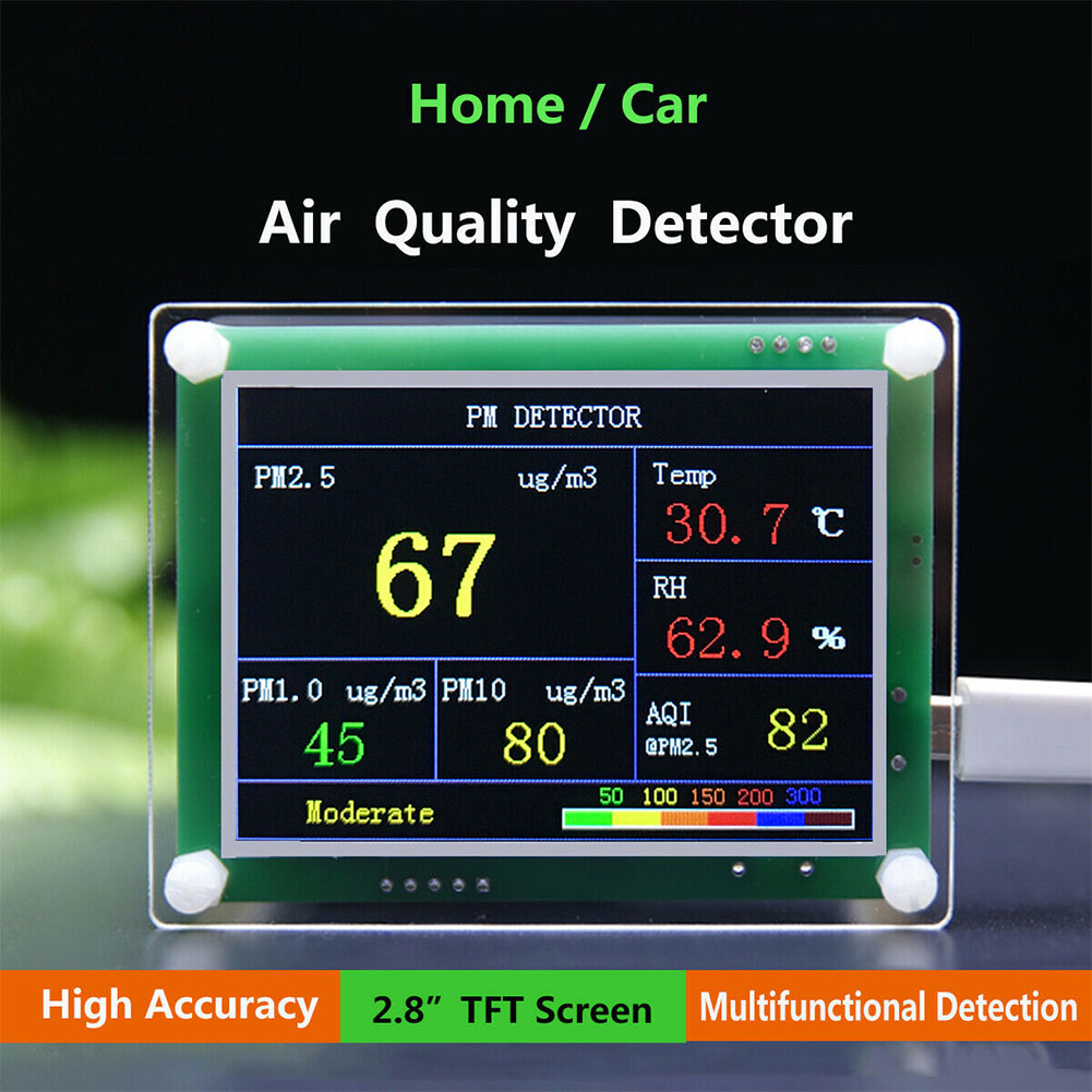Household PM2.5 Detector Module Air Quality Dust Sensor AQI LCD Display Monitor 
