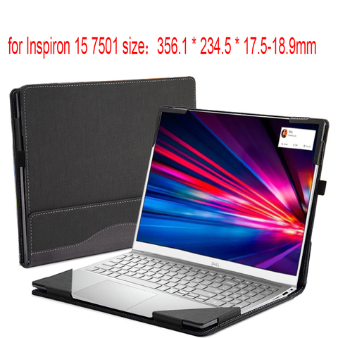 Case For Dell Inspiron 15 7501 5505 5502 5509 Series Laptop Sleeve Detachable Notebook Cover Shockproof Bag Protective Pouch ► Photo 1/6