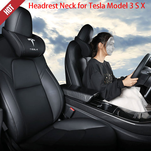 Neck Pillow Car Seat Headrest Cushion Neck Headrest for Tesla Model 3 S X  1PC - Price history & Review, AliExpress Seller - Model 3XYS Store