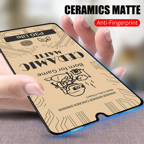 Ceramic Matte Tempered Glass for Huawei P40 P20 P30 Lite Mate 30 20 Honor 10 8X 8A 9X 20 Pro Nova 5T 7i Screen Protector Film ► Photo 1/6
