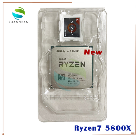 NEW AMD Ryzen 7 5800X R7 5800X 3.8 GHz Eight-Core sixteen-Thread 105W CPU Processor L3=32M  100-000000063 Socket AM4 no fan ► Photo 1/1