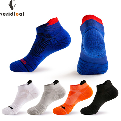 Veridical 5 Pairs Athletic Sport Running Socks For Men Colorful Cotton Breathable Deodorant Quick-Drying Ankle Boat Socks Brand ► Photo 1/6