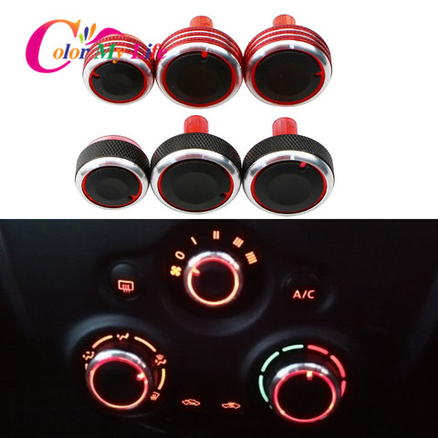 AC Knobs for Nissan Cube Z12 Latio Almera Versa N17 Note E12 Mitsuoka Viewt AC Heater Climate Control Switch Knob Buttons ► Photo 1/6