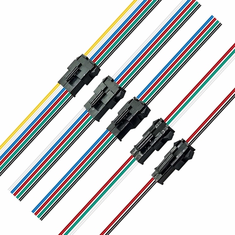 Led Strip JST Connector 2/3/4/5/6pin Male And Female For WS2812B SK6812 5050 10/50/100pair 15cm Wire ► Photo 1/6