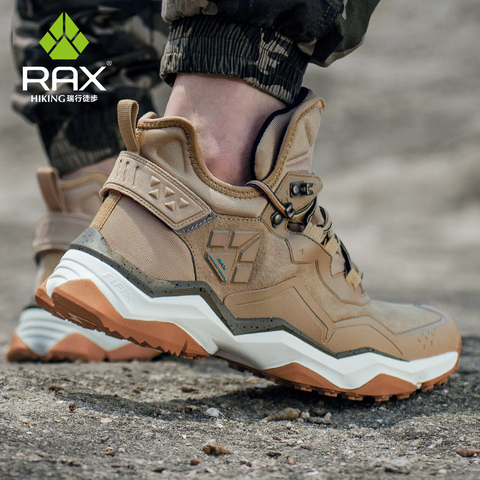 RAX Men's Waterproof Hiking Anti-slip Trekking Multi-terrian Mountaineer Shoes for Winter Breathable Warming of Genuine Leather ► Photo 1/6