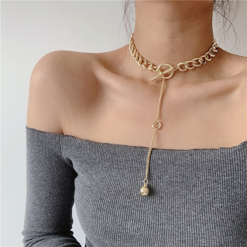 Fashion statement Punk Style Star Choker Necklace Silver Gold Color 