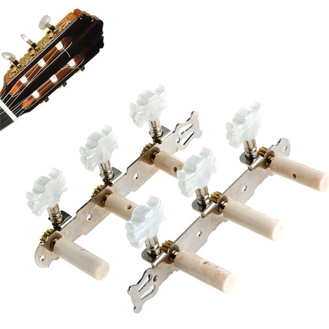 One pair Guitar Tuning Pegs Machine Tuners White Machine Head for Classic Guitar Guitar Part Accessories ► Photo 1/6