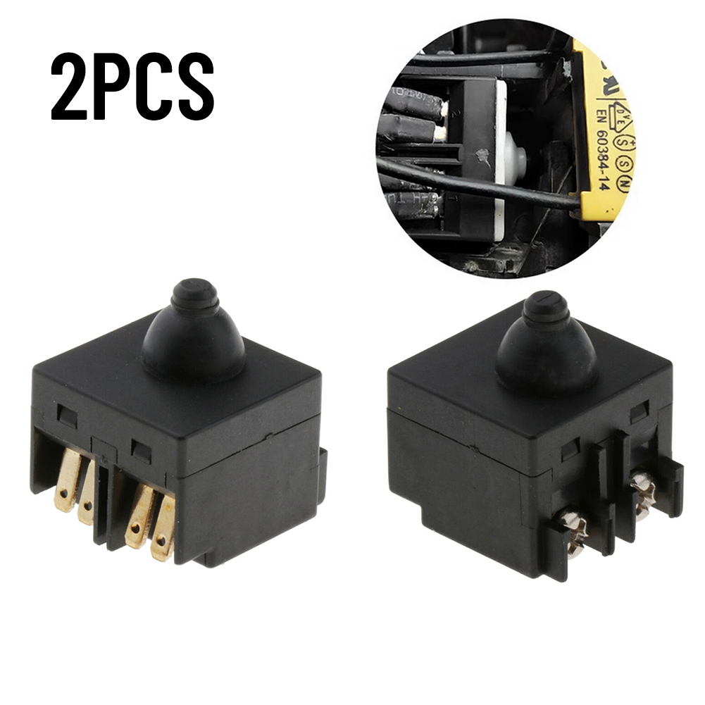 2pcs Push Button Switch For Angle Grinder 100 Polisher Power Tool Accessories Replacement Switch For 100mm 4