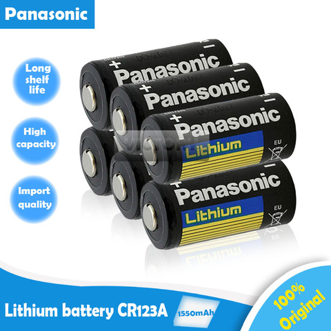 Panasonic CR123A Lithium Battery 3V 1300 mAh