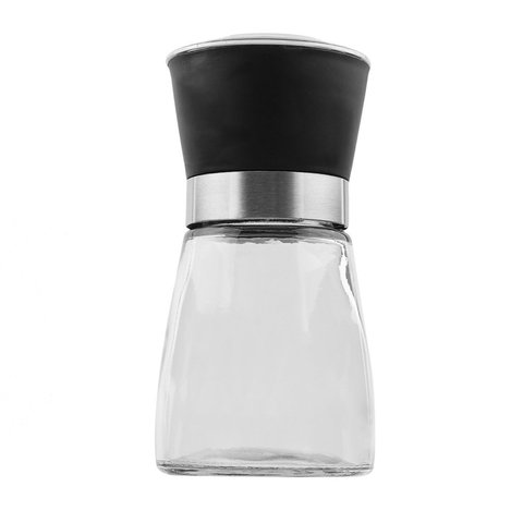 2022 Home Kitchen Accessories Stainless Steel Glass Manual Pepper Salt Spice Mill Grinder Pepper Grinder Spice Container ► Photo 1/6