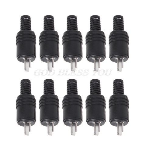 10 Pcs 2 Pin DIN Speaker Plug 2-Pin Plug Hifi Loudspeaker Cable Solder Connector wire plug New Drop Shipping ► Photo 1/6