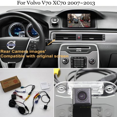 Lyudmila For Volvo V70 XC70 2007~2013 / RCA & Original Screen Compatible / Car Rear View Camera Sets / HD Back Up Reverse Camera ► Photo 1/6