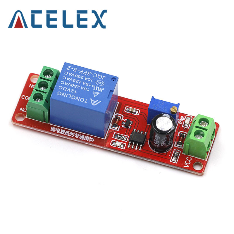 1x New DC 12V Delay Timer Switch Adjustable Module 0 to 10 Second 