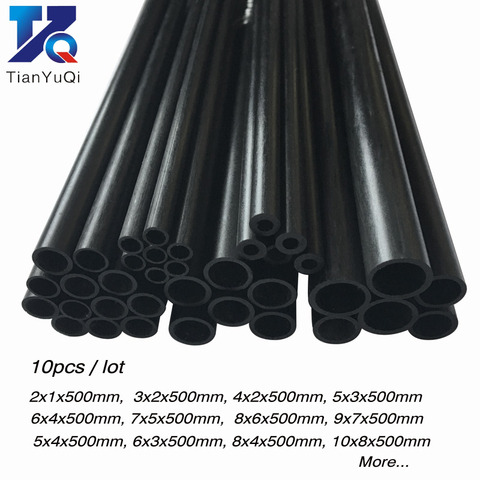 10pcs / lot High quality carbon fiber tube: 2mm-10mm hollow tube / carbon tube / carbon fiber rod / kite model ► Photo 1/5