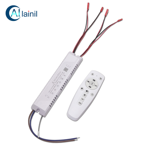 Dimmable intelligent LED driver chandelier's transformer 2.4G remote&APP control power supply be used for dual colors LED ribbon ► Photo 1/1