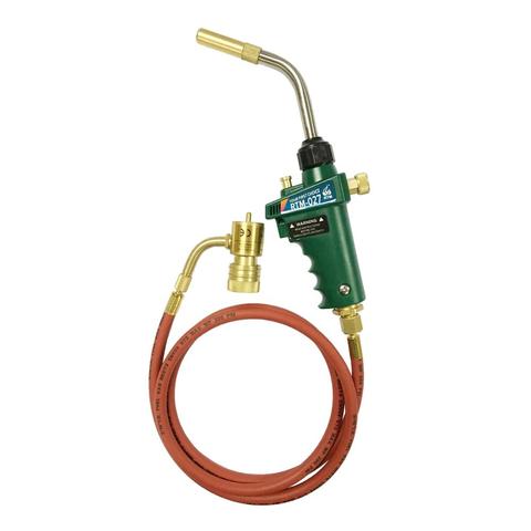 Braze Welding Torch Self Ignition Piezo Trigger CGA600 Heating Solder Burner 1.5meter hose MAPP Propane Gas Torch ► Photo 1/6