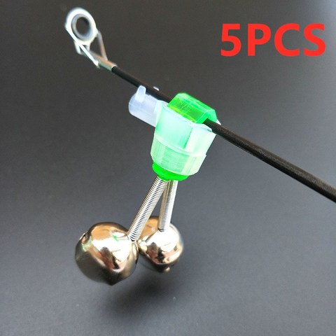 5PCS/Set New Fishing Bell Bite Alarms Fishing Rod Clamp Tip Clip Bells Ring Carp Tackle Fishing Accessories ► Photo 1/6