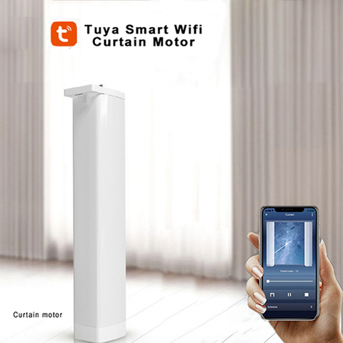 Smart Life WIFI Electric Curtain Motor,Voice Control via Alexa echo&Google Home ,Tuya APP Control Curtain motor For Smart House ► Photo 1/6