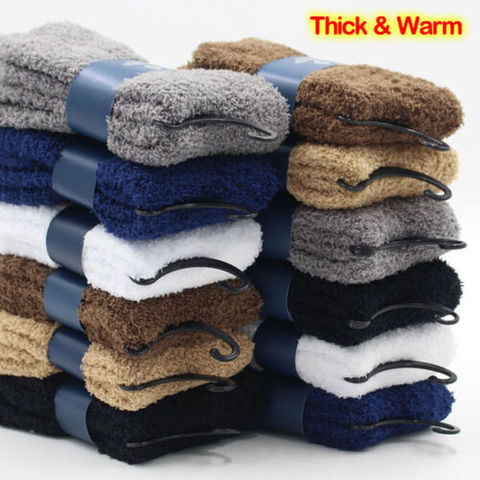 Fluffy Super Cozy Cashmere Velvet Soft Socks Thick Autumn Winter Warm  Home Floor Slipper Sock Men Women Plus Size ► Photo 1/6