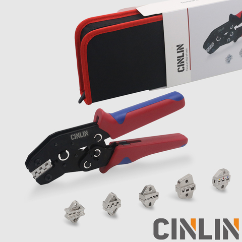 Crimp Pliers & Dies Set 1Pliers + 7Crimp dies Wire Terminals Crimping Tools Exquisite Storage Tool Canvas Bag Precision Crimper ► Photo 1/6