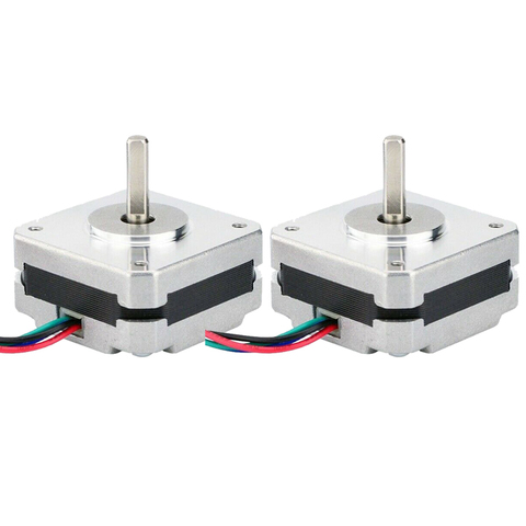 Big deal 2Pcs 17Hs08-1004S 4-Lead Nema 17 Stepper Motor 20mm 1A 13Ncm(18.4Oz.In) 42 Motor Nema17 Stepper for Diy 3D Printer Cnc ► Photo 1/6