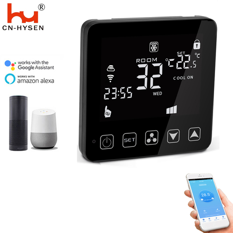 Smart Home WiFi Thermostat for Ventilation System Fan Coil Units Room Temperature Controller Cooling Heating ► Photo 1/2