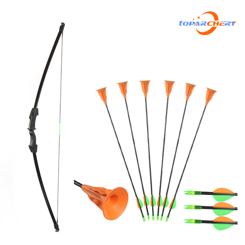 RU STOCK Toparchery kids bow and arrow set fiberglass arrow with sucker for child outdoor gaming shooting target  practice ► Photo 1/6